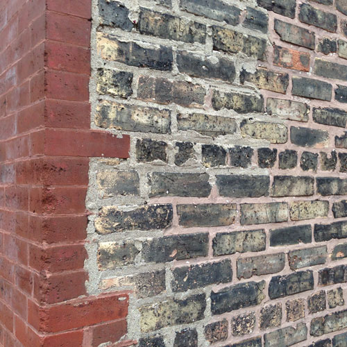 Brick corner