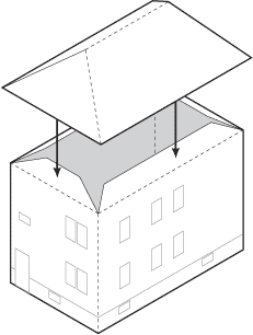 Hipped roof assembly