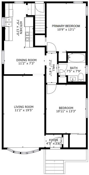 Raised Ranch Floorplan