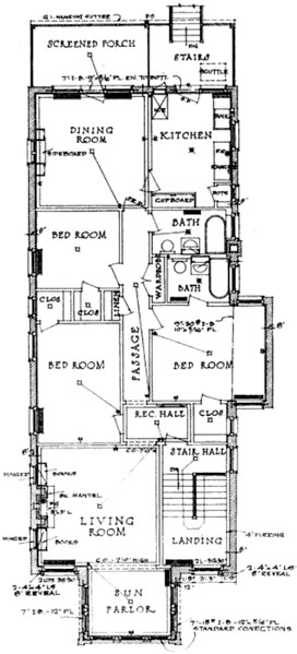 Two-Flat Floor Plan