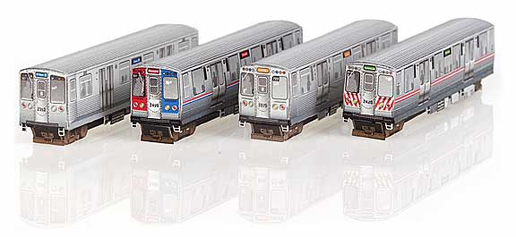 Elevated train models