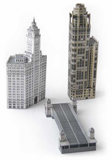 Michigan Avenue Skyscraper models